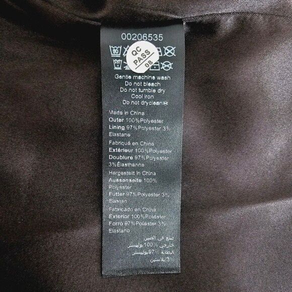 New! City Chic Opulent Faux Wrap Elbow Sleeve Black Midi Dress - Picture 15 of 15